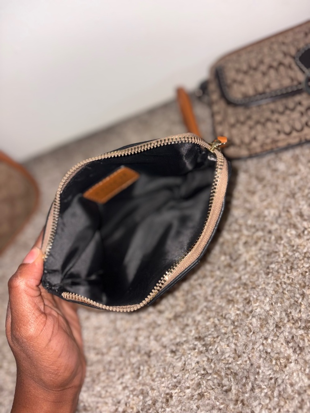 Coach Rose Pink Leather Crossbody with Gold-Tone Buckle - Picture 5 of 5